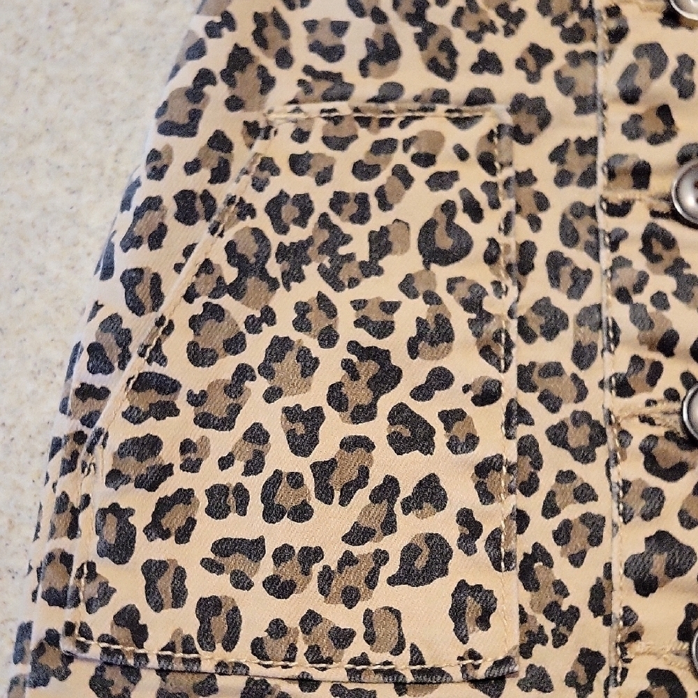 Wonder Nation Leopard Print Button-Down Dress Size 18 Months - Picture 3 of 5